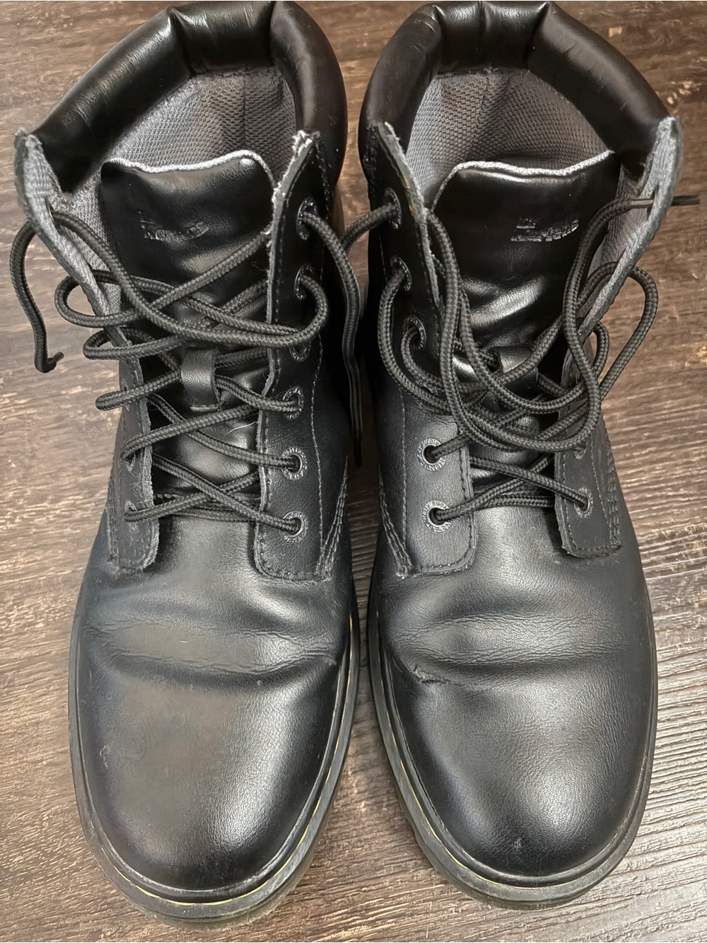 Dr. Martens Black Leather Lace-Up Boot
